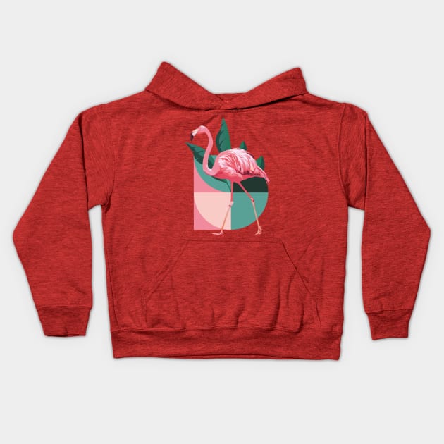 pink flamingo Kids Hoodie by katanya78